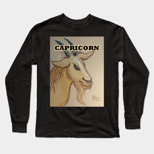 Capricorn the Goat zodiac sign Long Sleeve T-Shirt